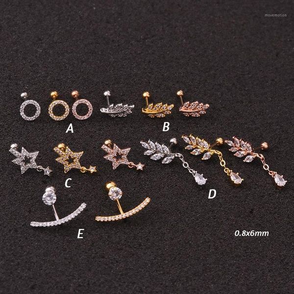 zircon pendant ear piercing jewelry steel barbell earrings cartilage studs1, Golden;silver
zircon pendant ear piercing jewelry steel barbell earrings cartilage studs1, Golden;silver