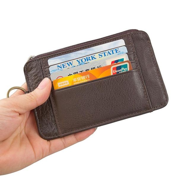 card holders fashion mini wallet ladies zipper coin purse multifunctional small key ring, Brown;gray
card holders fashion mini wallet ladies zipper coin purse multifunctional small key ring, Brown;gray