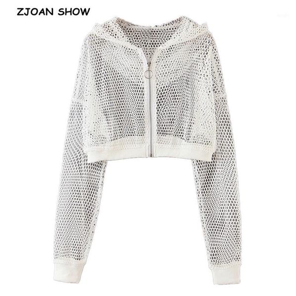2020 summer hollow out hole mesh white short jacket retro women long drop sleeve rib hem high waist jackets casual 1, Black;brown
2020 summer hollow out hole mesh white short jacket retro women long drop sleeve rib hem high waist jackets casual 1, Black;brown