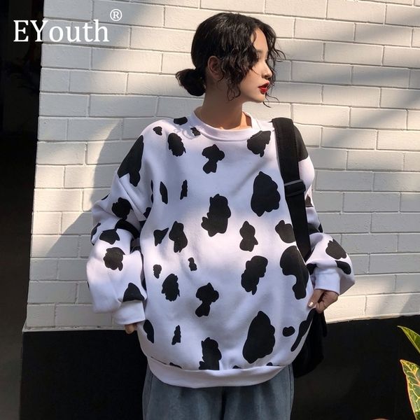 sweatshirt women fashion harajuku cow printed long sleeve o-neck loose pullover new autumn streetwear casual hoodies female y200610, Black
sweatshirt women fashion harajuku cow printed long sleeve o-neck loose pullover new autumn streetwear casual hoodies female y200610, Black