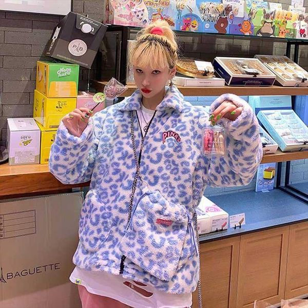 women woolen zipper colorful jackets plus size winter cute fuzzy tie dyed outcoats jacket warm plush wool jackets chaque, Black;brown
women woolen zipper colorful jackets plus size winter cute fuzzy tie dyed outcoats jacket warm plush wool jackets chaque, Black;brown