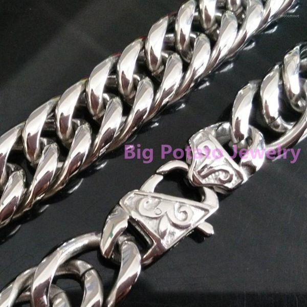 chains sell 16mm width strong boy men gift jewelry 316l stainless steel silver color cuban chain necklace&bracelet 7-40inch1
chains sell 16mm width strong boy men gift jewelry 316l stainless steel silver color cuban chain necklace&bracelet 7-40inch1