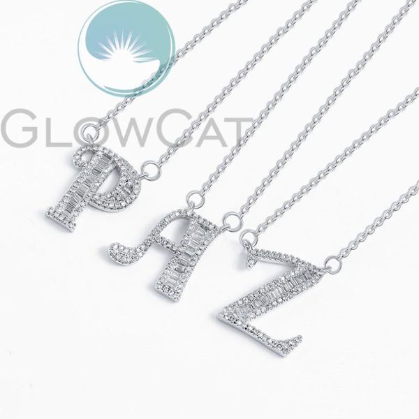 fashion cz charm 26 alphabet letter pendant necklace micro pave zircon initial name couple necklaces drop shiping, Silver
fashion cz charm 26 alphabet letter pendant necklace micro pave zircon initial name couple necklaces drop shiping, Silver