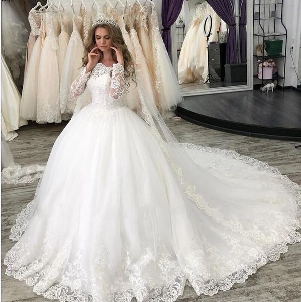 princess long sleeves ball gown country wedding dresses bateau neck appliques tutu skirt vintage bride gowns vestido de noiva p105, White
princess long sleeves ball gown country wedding dresses bateau neck appliques tutu skirt vintage bride gowns vestido de noiva p105, White
