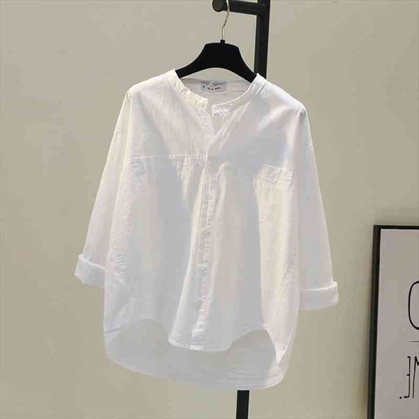 spring korea fashion women shirts plus size long sleeve loose white shirt all-matched casual cotton female blouse d124
spring korea fashion women shirts plus size long sleeve loose white shirt all-matched casual cotton female blouse d124