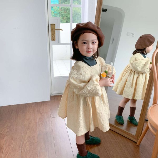 new south korea clothing 2020 autumn girls embossed drs children's temperament square collar princs net red skirt, Red;yellow
new south korea clothing 2020 autumn girls embossed drs children's temperament square collar princs net red skirt, Red;yellow