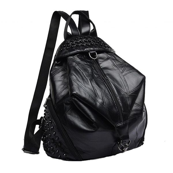 backpack style 2021 rivets women shoulder bag female sheepskin genuine leather ladies woman school teenage girls
backpack style 2021 rivets women shoulder bag female sheepskin genuine leather ladies woman school teenage girls