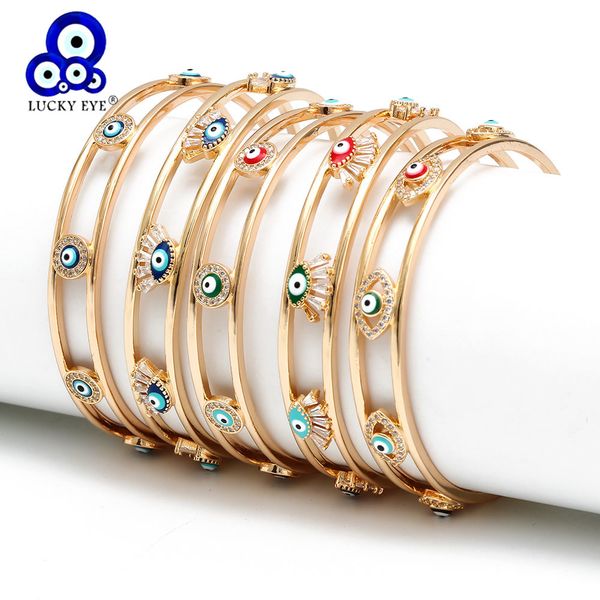 lucky eye open cuff bangle bracelet gold color copper multi color turkish evil eye bangle for women girls fashion jewelry bd168 201209, Black
lucky eye open cuff bangle bracelet gold color copper multi color turkish evil eye bangle for women girls fashion jewelry bd168 201209, Black