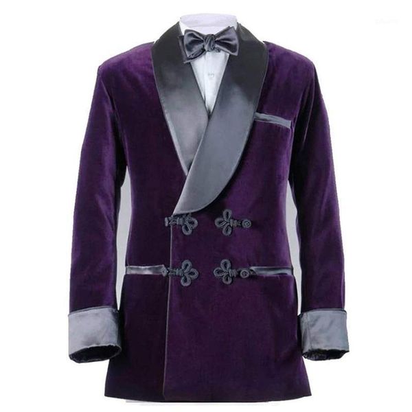 men purple smoking jacket designer stylish wedding party tuxedo blazer coat velvet blazer purple velvet coat1, White;black
men purple smoking jacket designer stylish wedding party tuxedo blazer coat velvet blazer purple velvet coat1, White;black