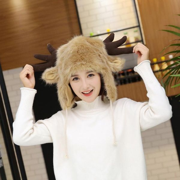 women men winter furry plush snow trapper hat cute ox horns deer antlers fluffy animal cap with ear flap cosplay earmuff, Blue;gray
women men winter furry plush snow trapper hat cute ox horns deer antlers fluffy animal cap with ear flap cosplay earmuff, Blue;gray