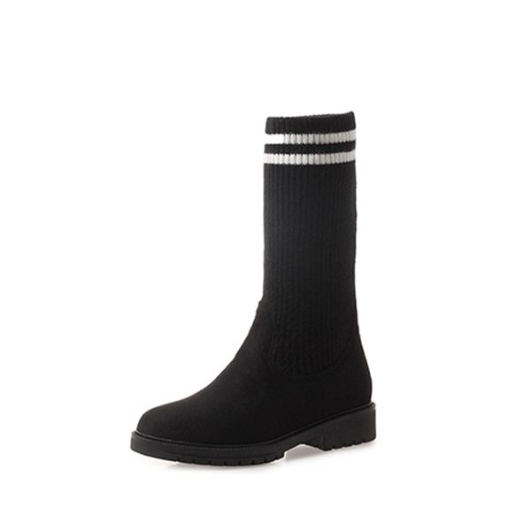 2021 the new comfortable sweet style round toe to knee fashion elastic knitting down riding boots women's shoes tqz9, Black
2021 the new comfortable sweet style round toe to knee fashion elastic knitting down riding boots women's shoes tqz9, Black