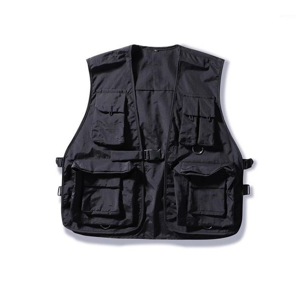 multiple pockets cargo vest hip hop vest men dad core sleeveless jacket gilet men's streetwear1, Black;white
multiple pockets cargo vest hip hop vest men dad core sleeveless jacket gilet men's streetwear1, Black;white