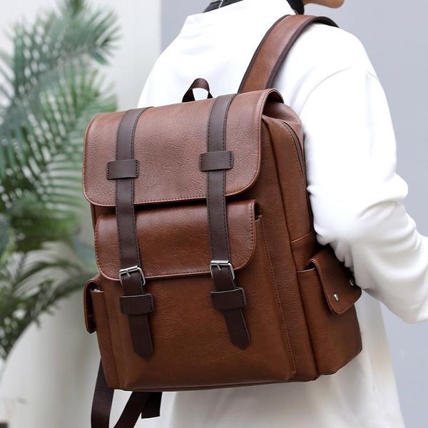 backpack style travel large-capacity soft pu leather men's and women's shoulder bag casual trendy male student school computer
backpack style travel large-capacity soft pu leather men's and women's shoulder bag casual trendy male student school computer