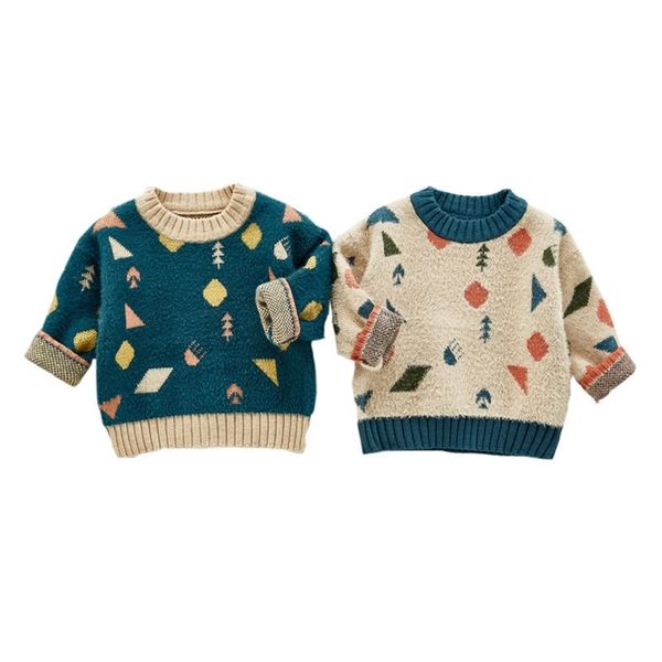 2020 geometric pattern boys and girls sweater autumn and winter pullover western style sweater baby wear sweater lj201130, Blue
2020 geometric pattern boys and girls sweater autumn and winter pullover western style sweater baby wear sweater lj201130, Blue