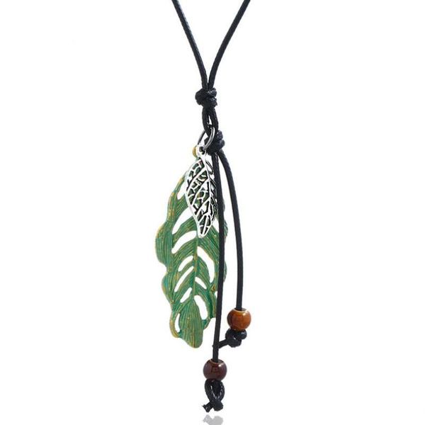 pendant necklaces bohemian vintage feather leaf long necklace metal pendants handmade leather rope retro sweater chain women boho fashion je, Silver
pendant necklaces bohemian vintage feather leaf long necklace metal pendants handmade leather rope retro sweater chain women boho fashion je, Silver