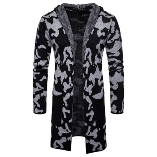 mens camouflage wool blends coats fashion trend cardigan lapel knitting sweaters coats designer male winter new casual slim hooded outerwear, Black
mens camouflage wool blends coats fashion trend cardigan lapel knitting sweaters coats designer male winter new casual slim hooded outerwear, Black