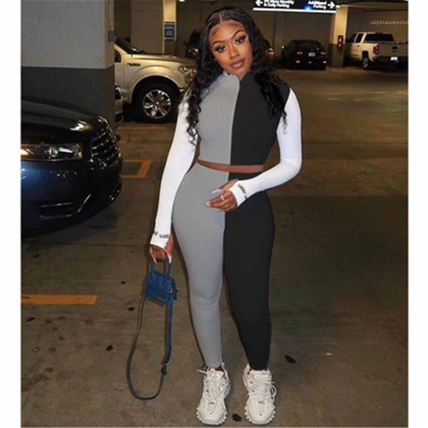 slim pants 2pcs suits women colorblocked short sets fashion trend long sleeve trousers tracksuits spring female casual short top, Gray
slim pants 2pcs suits women colorblocked short sets fashion trend long sleeve trousers tracksuits spring female casual short top, Gray