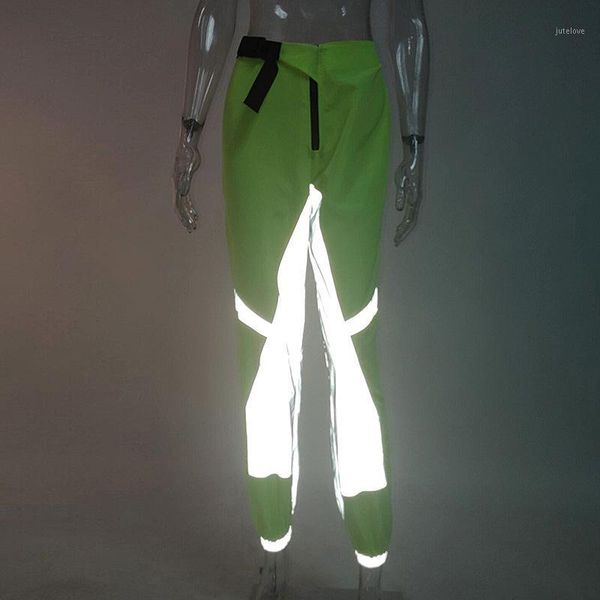 reflective light cargo pants women green patchwork trousers with belt bunch bottom elastic waist fit casual 2020 spring summer1, Black;white
reflective light cargo pants women green patchwork trousers with belt bunch bottom elastic waist fit casual 2020 spring summer1, Black;white