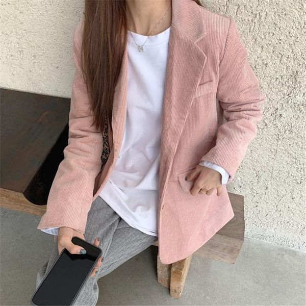 women's suits & blazers hzirip notched minimalist vintage thick quilted corduroy blazer suit jacket autumn winter formal women loose co, White;black
women's suits & blazers hzirip notched minimalist vintage thick quilted corduroy blazer suit jacket autumn winter formal women loose co, White;black