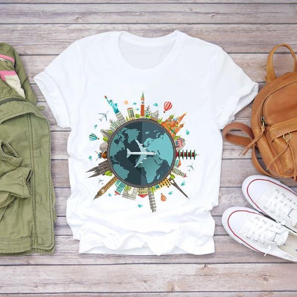women 2020 summer short sleeve print travel world fashion lady t-shirts t shirt ladies womens graphic female tee t-shirt, White
women 2020 summer short sleeve print travel world fashion lady t-shirts t shirt ladies womens graphic female tee t-shirt, White