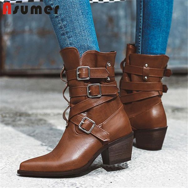 boots asumer 2021 big size 48 cowboy european western ladies square heels pointed toe buckle casual shoes women ankle, Black
boots asumer 2021 big size 48 cowboy european western ladies square heels pointed toe buckle casual shoes women ankle, Black