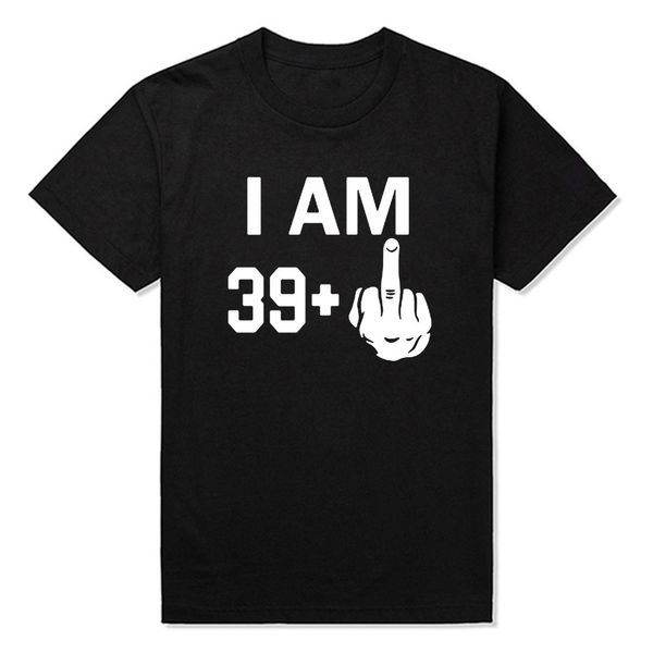 men's t-shirt i am 39 plus middle finger 40th cool funny birthday gifts idea t shirt for man husband daddy father's day present, White;black
men's t-shirt i am 39 plus middle finger 40th cool funny birthday gifts idea t shirt for man husband daddy father's day present, White;black