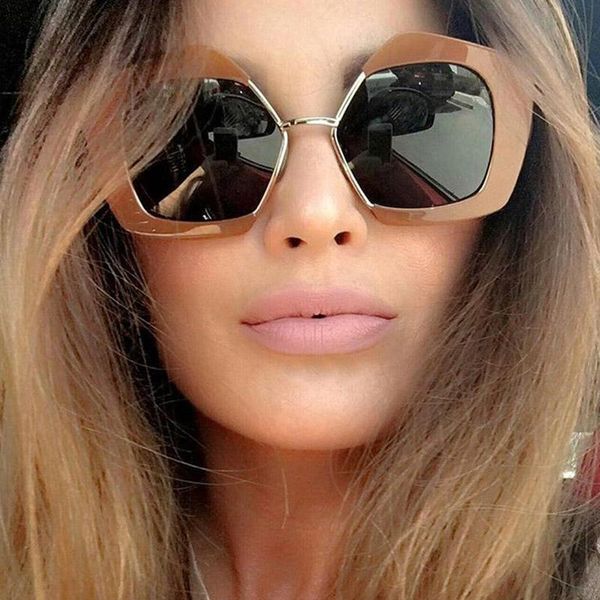 sunglasses designer half frame women fashion vintage oversized sunglass men polygon clear shades eyeweargafas de so, White;black
sunglasses designer half frame women fashion vintage oversized sunglass men polygon clear shades eyeweargafas de so, White;black