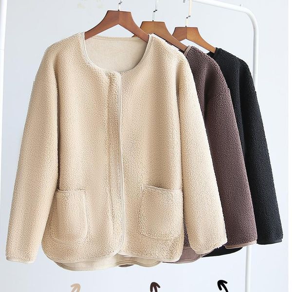 women's jackets autumn winter women fleece jacket white korean long sleeve warm coat parka female chic outwear plus size1, Black;brown
women's jackets autumn winter women fleece jacket white korean long sleeve warm coat parka female chic outwear plus size1, Black;brown