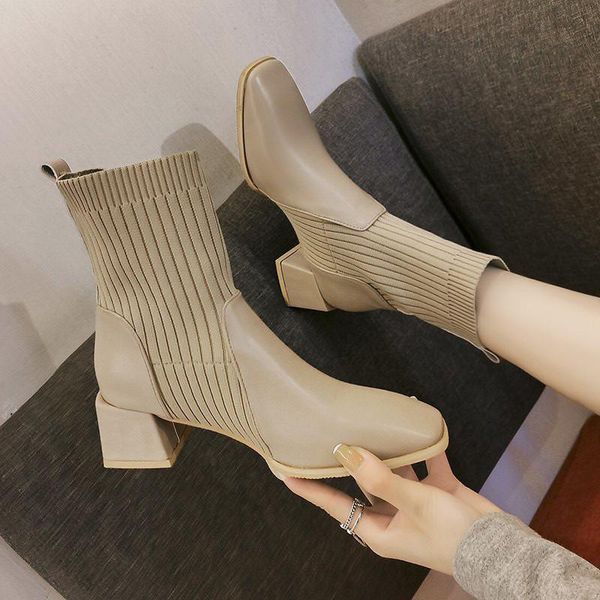 winter boots lady brand women's shoes round toe boots-women 2020 mid calf fashion low mid-calf rubber mid-calf pu hoof, Black
winter boots lady brand women's shoes round toe boots-women 2020 mid calf fashion low mid-calf rubber mid-calf pu hoof, Black