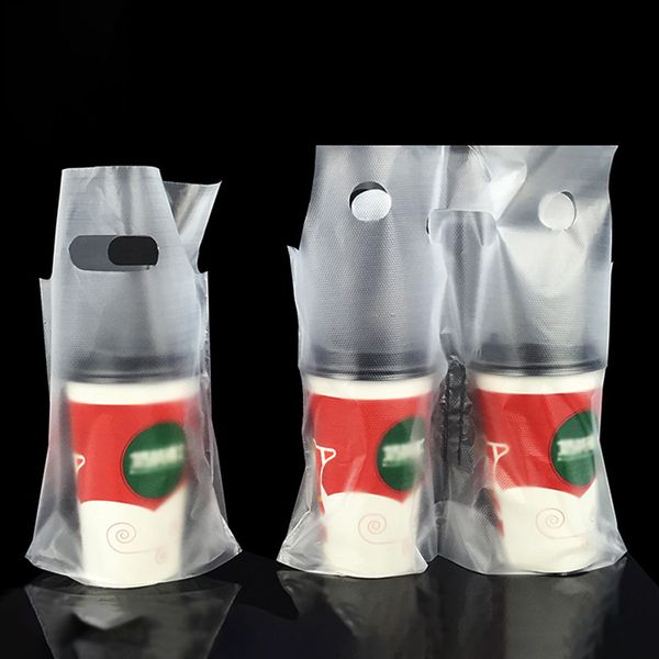 disposable cup bags coffee doggy bag take-away drinking packing tools pastic double cups carrier bottle handbag 50pcs q0108
disposable cup bags coffee doggy bag take-away drinking packing tools pastic double cups carrier bottle handbag 50pcs q0108