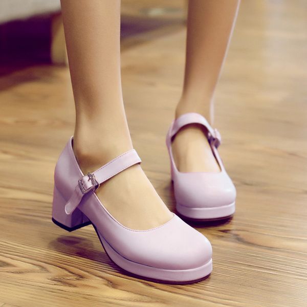 woman vintage small 33 big size 48 dance shoes platform toe round foot robust purple high heels mary janes pumps, Black
woman vintage small 33 big size 48 dance shoes platform toe round foot robust purple high heels mary janes pumps, Black
