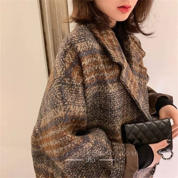 bella philosophy winter korean overcoat women vintage woolen loose coats female double breasted turn-down collar overcoat 201218, Black
bella philosophy winter korean overcoat women vintage woolen loose coats female double breasted turn-down collar overcoat 201218, Black