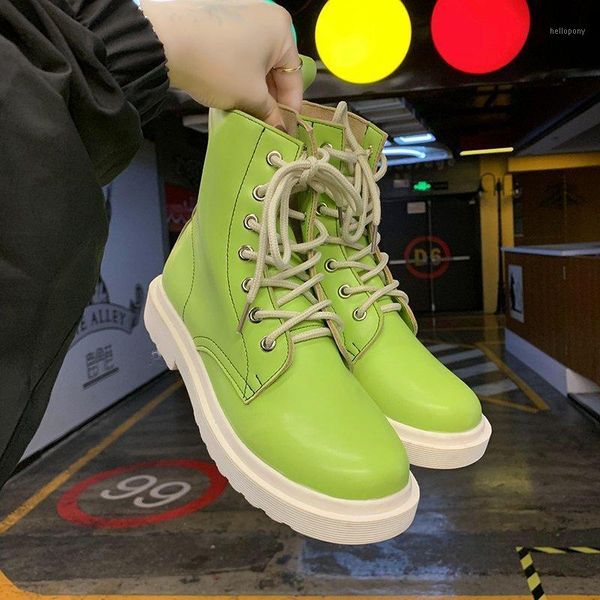 green women boots lace-up ankle boots for women chunky platform rubber fashion tube short boot shoes woman spring new1, Black
green women boots lace-up ankle boots for women chunky platform rubber fashion tube short boot shoes woman spring new1, Black