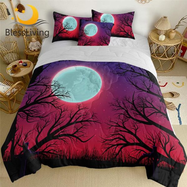 blessliving bright moon summer blanket 3d print air-conditioning quilt set night sky purple red throw spider web bedspread 4pcs
blessliving bright moon summer blanket 3d print air-conditioning quilt set night sky purple red throw spider web bedspread 4pcs