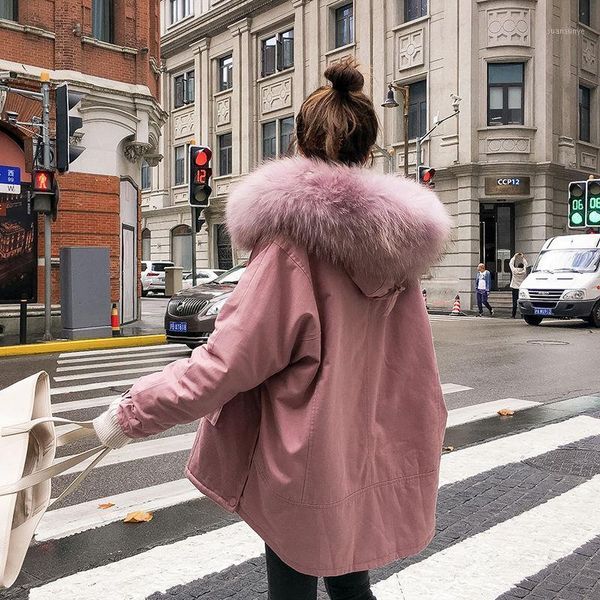 winter women's 2020 new parker clothing big fur collar tooling coat women's thick plush liner warm cotton-padded jacket1, Black
winter women's 2020 new parker clothing big fur collar tooling coat women's thick plush liner warm cotton-padded jacket1, Black