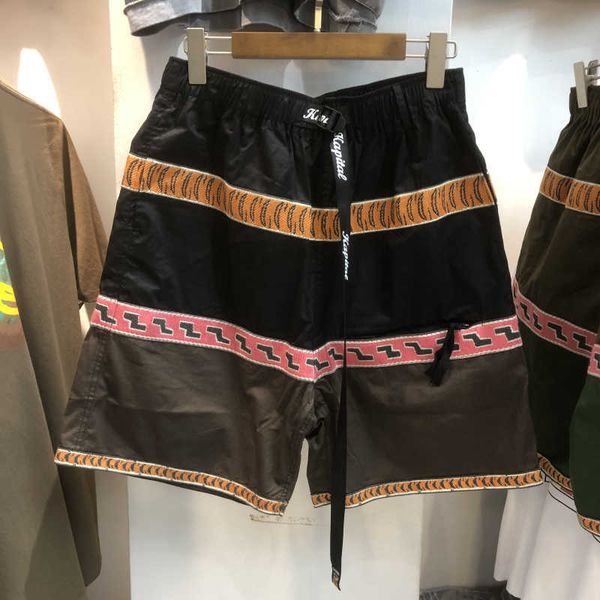 men's shorts kapital hirata and hongchao brand webbing splicing men's loose hip hop sports casual personalized shorts, White;black
men's shorts kapital hirata and hongchao brand webbing splicing men's loose hip hop sports casual personalized shorts, White;black