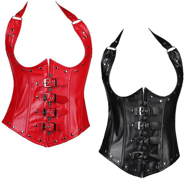 waist support s-6xl women punk rock bustier korsesteel boned slimming corset bustiers leather costume gothic clothing, Black;gray
waist support s-6xl women punk rock bustier korsesteel boned slimming corset bustiers leather costume gothic clothing, Black;gray
