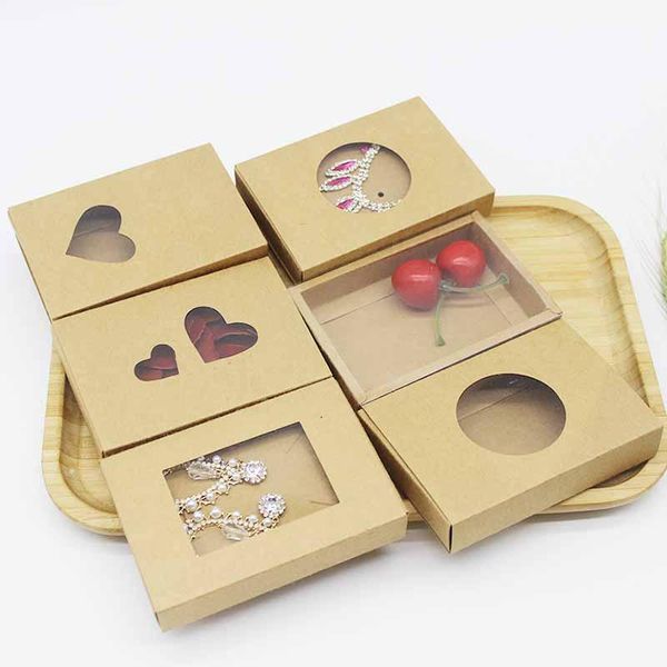 new arrival kraft color window box paper jewelry earring necklace box candy cookies party wedding heart shape large box jllzhy
new arrival kraft color window box paper jewelry earring necklace box candy cookies party wedding heart shape large box jllzhy