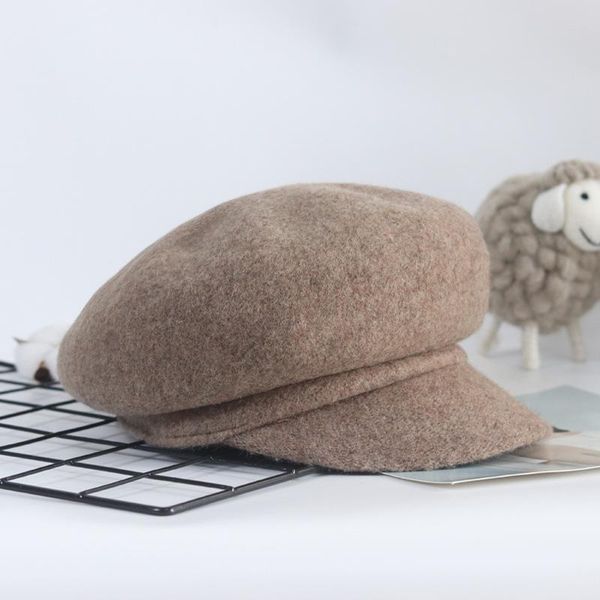 stingy brim hats 2021 autumn and winter octagonal hat women solid color wool beret caps female fashion casual woolen painter ladies cap, Blue;gray
stingy brim hats 2021 autumn and winter octagonal hat women solid color wool beret caps female fashion casual woolen painter ladies cap, Blue;gray