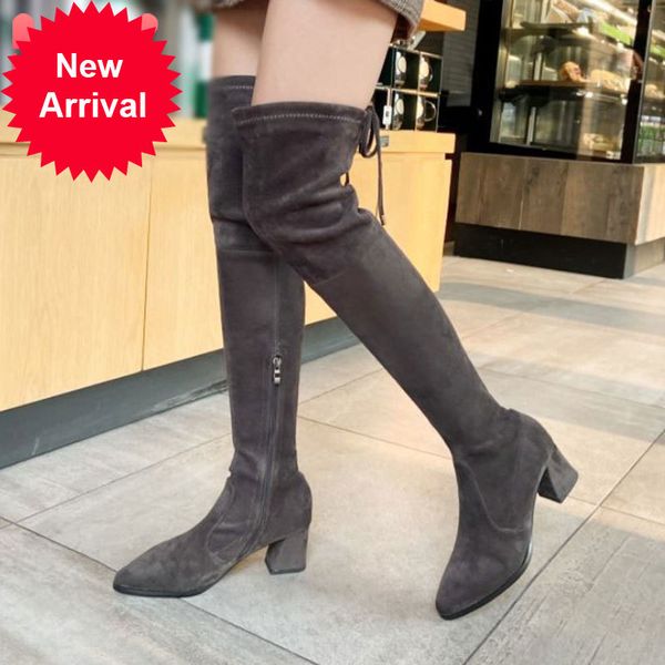 woman on her knee high-heeled zipper herd shoes pointed to boots 34-42 size, Black
woman on her knee high-heeled zipper herd shoes pointed to boots 34-42 size, Black