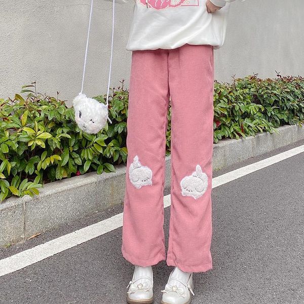 women's pants & capris preppy style spring autumn women high waist animal patchwork wide leg cute kawaii corduroy pink apricot trousers, Black;white
women's pants & capris preppy style spring autumn women high waist animal patchwork wide leg cute kawaii corduroy pink apricot trousers, Black;white