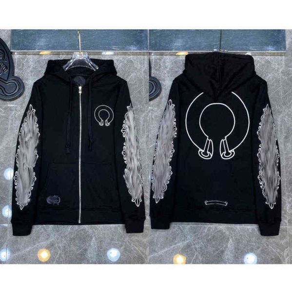luxury classic designer fashion hoodies mens zipper ch horseshoe sanskrit cross print pullover hooded sweatshirts sweater woman loose jackts, Black
luxury classic designer fashion hoodies mens zipper ch horseshoe sanskrit cross print pullover hooded sweatshirts sweater woman loose jackts, Black