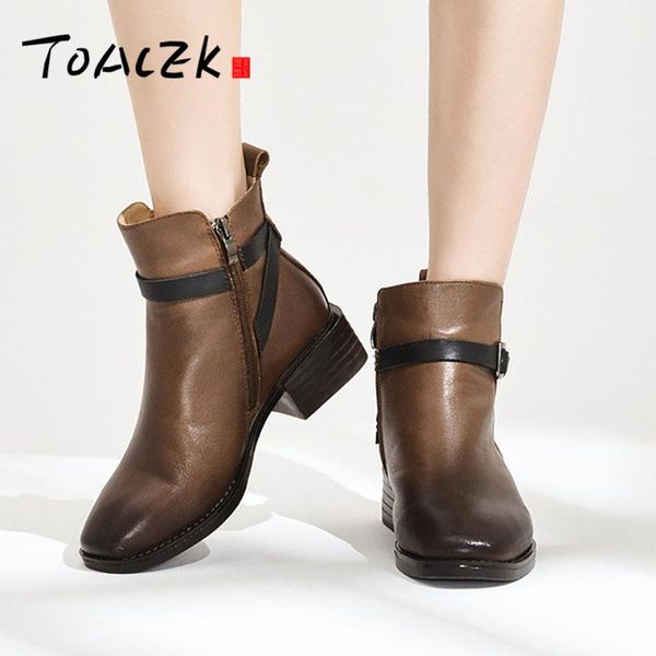 boots autumn winter lady pointed low heel fashion leisure warm female, Black