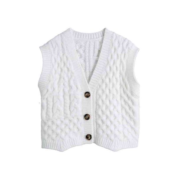 women's knits & tees sweet women v neck single breasted vest 2021 spring-autumn fashion ladies fresh minimalism female eight-stran, White
women's knits & tees sweet women v neck single breasted vest 2021 spring-autumn fashion ladies fresh minimalism female eight-stran, White