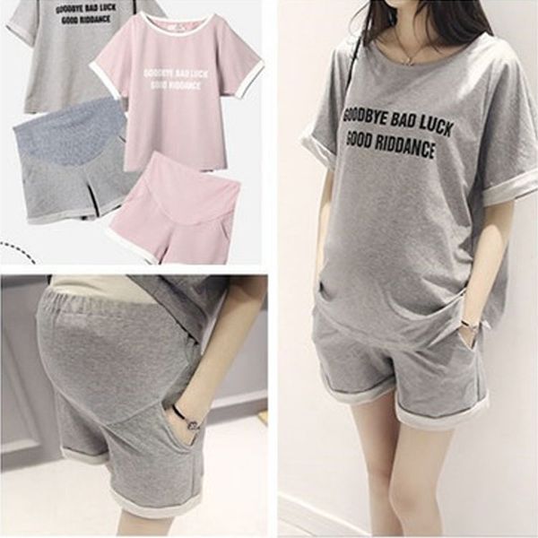summer 2pcs/sets lovely pregnancy woman home clothes cotton clothes for pregnant women loose breathable maternity suits lj201119, White
summer 2pcs/sets lovely pregnancy woman home clothes cotton clothes for pregnant women loose breathable maternity suits lj201119, White