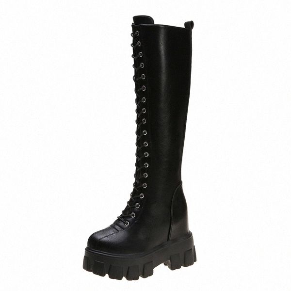 fashion women cross strap pu leather boots autumn winter knee high boots ladies thick sole platform botas mujer thigh high #7m3q, Black
fashion women cross strap pu leather boots autumn winter knee high boots ladies thick sole platform botas mujer thigh high #7m3q, Black