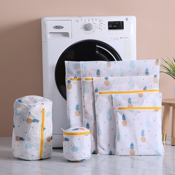 6 size pineapple printing zippered mesh laundry bag polyester washing net bag for underwear sock washing machine pouch
6 size pineapple printing zippered mesh laundry bag polyester washing net bag for underwear sock washing machine pouch