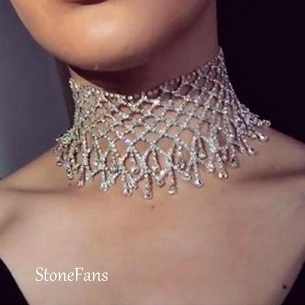 chokers stonefans crystal rhinestone choker necklace statement for girls luxury chain tassel collar wedding jewelry gift, Golden;silver
chokers stonefans crystal rhinestone choker necklace statement for girls luxury chain tassel collar wedding jewelry gift, Golden;silver