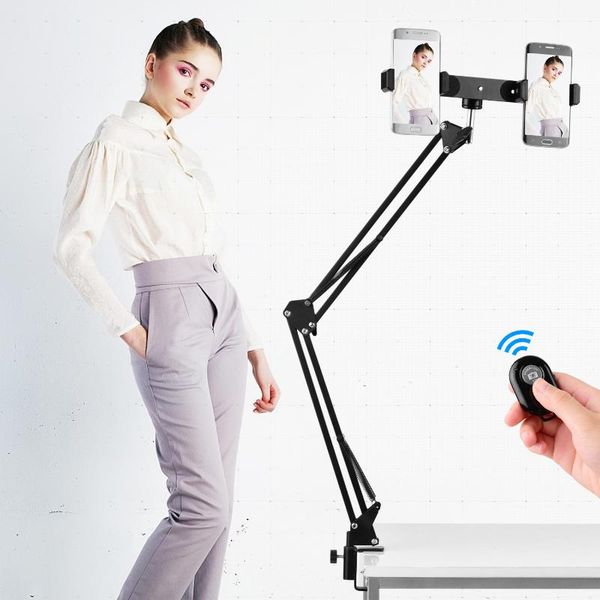 adjustable metal stand suspension scissor arm bracket with holder bracket ballhead adapter led light for youtube live video
adjustable metal stand suspension scissor arm bracket with holder bracket ballhead adapter led light for youtube live video