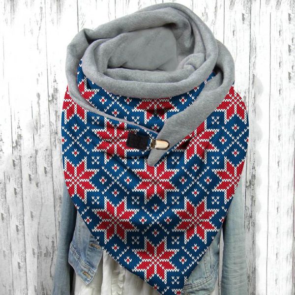scarves winter scarf women snowflake print button soft wrap casual warm shawls multi-purpose comfortable bandana, Blue;gray
scarves winter scarf women snowflake print button soft wrap casual warm shawls multi-purpose comfortable bandana, Blue;gray